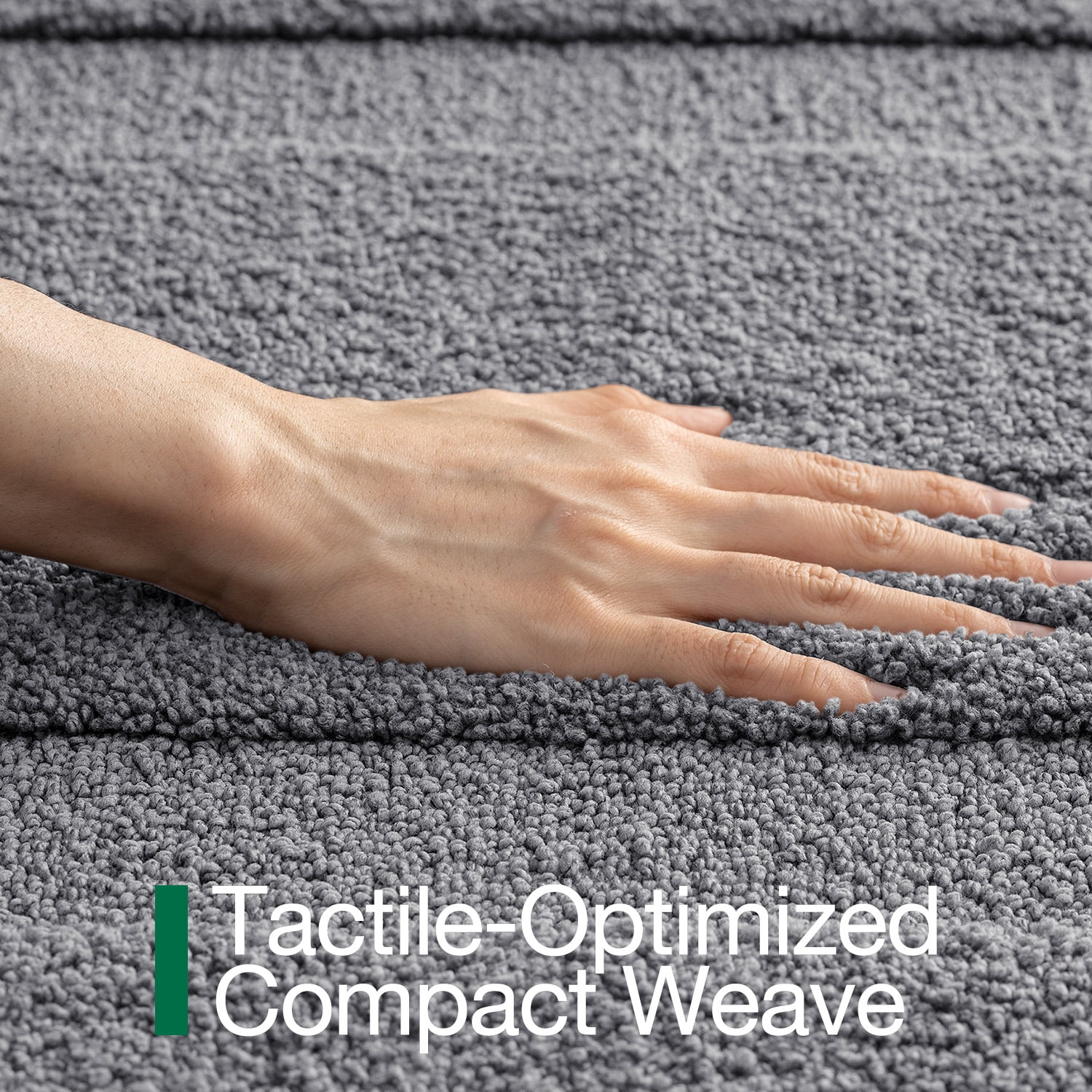 FRABE Non Slip Bathroom Rug with Rubber Backing, Ultra Absorbent Quick Dry Microfiber Bath Mat, Machine Washable, Dark Grey, 24"x36"