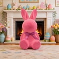 thumbnail image 4 of Plush Rabbit Decoration 6 in Tall Easter Festival Scene Arrangement Gift for Home Table Mantel Display, 4 of 4