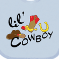 thumbnail image 4 of Inktastic Lil' Cowboy Boys Baby Bib, 4 of 4