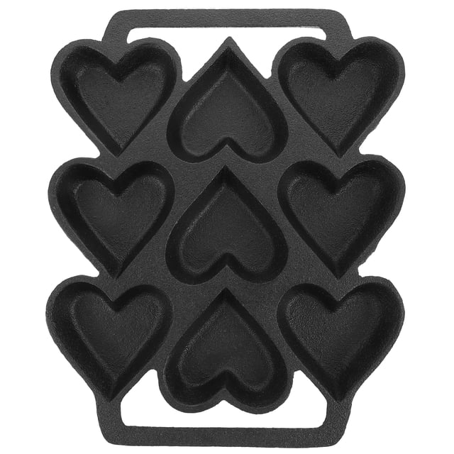 FELTECHELECTR Molde para tartas con forma de corazón de 9 agujeros, para repostería doméstica, para cocina