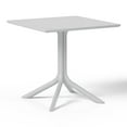 thumbnail image 6 of WestinTrends Playa 31.5" Square Outdoor Plastic Resin Patio Dining Table for 4, Gray, 6 of 12