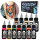 thumbnail image 1 of OPHIR Pintura corporal con aerógrafo 12x Juego de pigmentos de tinta para tatuaje con aerógrafo para aerografía Tatuaje temporal Aerógrafo Tatuajes corporales Colores 1.06 oz/Botella, 1 of 5