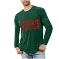 thumbnail image 1 of Blusas y camisas de manga larga con cuello redondo para hombre, deportivas, fitness, hogar, pijamas estampados, camiseta de manga larga con cuello redondo, blusa de poliéster para hombre, 1 of 3
