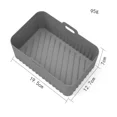thumbnail image 6 of 1pcs Black Food Grade Air Fryer Silicone Liners for Ninja Dual Air Fryer, Non-Stick Air Fryer Basket Accessories for Ninja, 6 of 6
