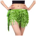 thumbnail image 3 of Sequin Fringe Women's Nightclub Skirt Skirt Stage With Sparkly Sparkly Fashion Skirt Women's plus Skirts Maternity Skirt Puffy Skirt Leopard Print Skirt Split Skirt Leopard Midi Skirt Leather Skirt, 3 of 3