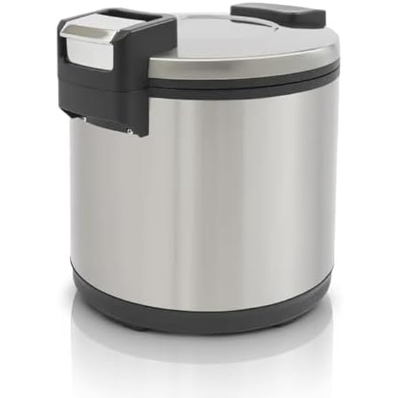 Commercial Rice Warmer & Food Warmer 19L (20Qt), Large Capacity Stainless Steel Rice Cooker Warmer with Non-Stick Pot, 2 Adjustable Temperature, Auto Keep-Warm for Restaurants, Catering, Parties