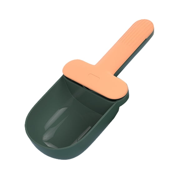 Cat Food Spoon Ice Cream Shape - Easy to Clean, Rotary Handle, Multipurpose, Smooth Edge, Open Can, ABS Cat Food Spatula, Pet Wet Food Mixing Spoon for Home