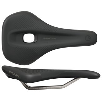 Ergon SR Pro Carbon Saddle - Carbon, Stealth, Men's, Small/Medium