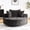 Black, variant on Black Single Swivel Chair with Backrest Pillow / Enhance Comfort in Relaxing
