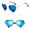 A-C, variant on Under $5 Women Men Heart Sunglasses Sun Glasses for Driving Traveling Outfit Blue Frame