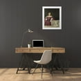 thumbnail image 3 of Titian 15x18 White Modern Wood Framed Museum Art Print Titled - La Schiavona, 3 of 4