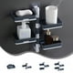 thumbnail image 1 of Porta jabón montado en la pared | Organizador de caja de jabón giratorio autoadhesivo | Estante de almacenamiento de plástico de 1 a 4 capas para baño, cocina, ducha y lavabo | Instalación con, 1 of 8