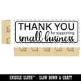 thumbnail image 2 of Thank You for Supporting Small Business with Border Self-Inking Rubber Stamp Ink Stamper for Business Office - Brown Ink - Large 2-2/4 Inch, 2 of 7