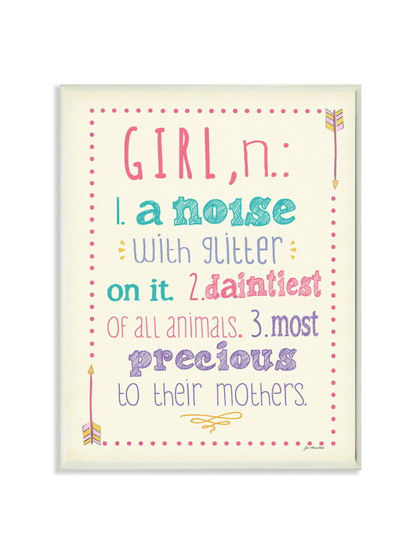 The Stupell Home Decor Collection A Noise With Glitter On It Wall Plaque