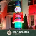 thumbnail image 6 of Fraser Hill Farm 10ft Inflatable Nutcracker w/ Lights, 6 of 12
