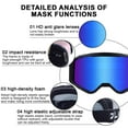 thumbnail image 7 of Full Frame Motorcycle Windshield Desert Face Mask with Antifog Goggles & Uv Protection, 7 of 7