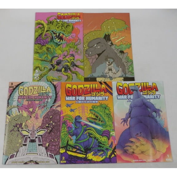 Godzilla: War for Humanity #1-5 VF/NM complete series All 1:10 RI Variants ; IDW (AB92)