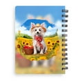 thumbnail image 2 of Vintage Chinese Crested Says Hello Mother's Day Summer Sunflower Field Spiral Bound Journal Dog Lover 5x7in Spiral Notebook - 12005, 2 of 5