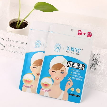 CHLTRA 30pcs Little Stickers Acne Treatment Anti-inflammatory Smoothing Makeup Invisible Acne