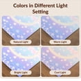 thumbnail image 7 of Design&I 5'x7' Ultra Soft Area Rug, Mermaid Kawaii Ombre Pearl Bubble Border Scale Cute Starfish Purple Flowing None Fluffy Washable Non Shedding for Bedroom Living Room Home Office, 7 of 7