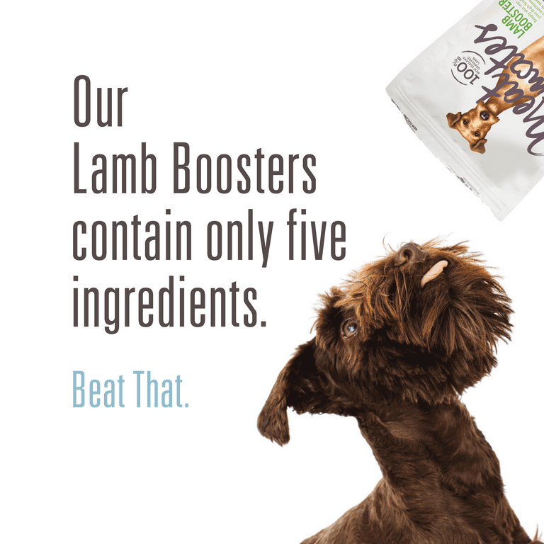 Meat Mates Lamb Booster Freeze Dried Dog Food Topper 4.5 oz. Walmart