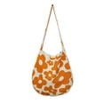 thumbnail image 1 of Bolso Hombro Btafrte Tejido Con Flores Bolso Mano Gran Capacidad Naranja, 1 of 7