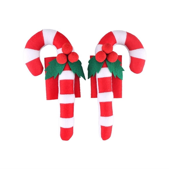 Cotonie Canne Électrique Brodée Poignée de Réfrigérateur Cadeau de Noël Décoration de Noël Commerce Extérieur