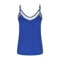 thumbnail image 6 of Generic Women's Lace Patchwork Tank Tops Plus Size V Neck Sleeveless T Shirt Loose Fit Spaghetti Strap Office Cami Shirt, 6 of 7