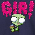 thumbnail image 3 of Invader ZIM - GIR Drinking with Slime on His Name - Toddler And Youth Short Sleeve Graphic T-Shirt, 3 of 5