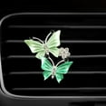 thumbnail image 3 of Car Butterfly Shape Clips for Air Conditioner Outlet Vent Attractive Decorations Clip Gray 2 Pcs, 3 of 4
