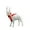 A, variant on WEGFTDUOP Christmas Decoration Christmas White Elks Ornaments With Red And P-ink Bow Scarf For Christmas Home Party Decoration Holiday Products