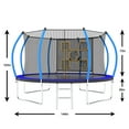thumbnail image 2 of 12FT Trampoline with Enclosure, Recreational Trampolines with Ladder, ASTM Approval Outdoor Trampoline, 2 of 7