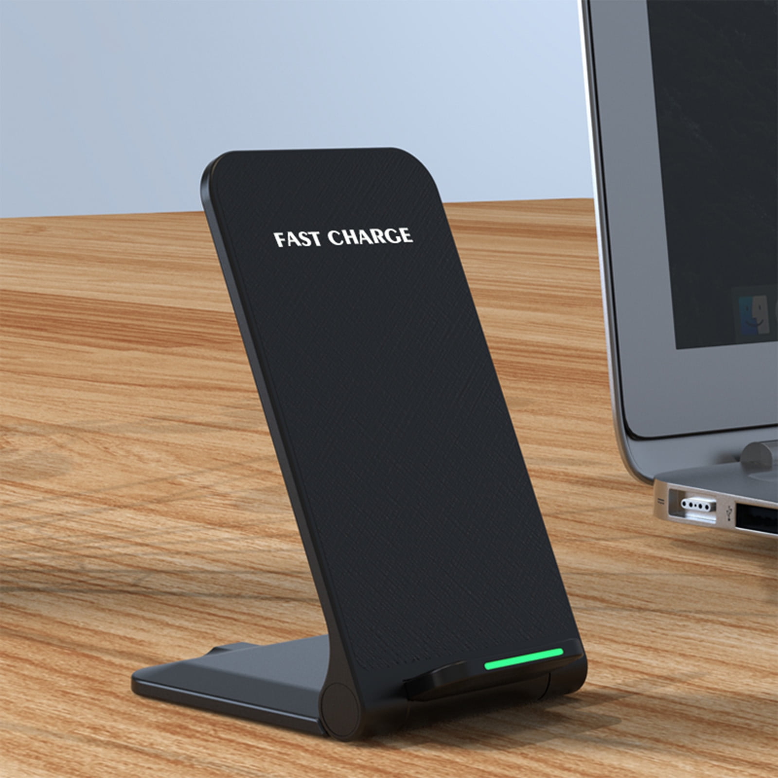 Chargeur Sans Fil Rapide Vikefon - Support De Bureau Ultra-mince, Noir