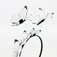 thumbnail image 6 of Outfmvch Hair Ties Hair Accessories Hair Accessories for Women Hair Bows for Women Butterfly Fascinators Headclip Headband for Tea Party White One Size, 6 of 7