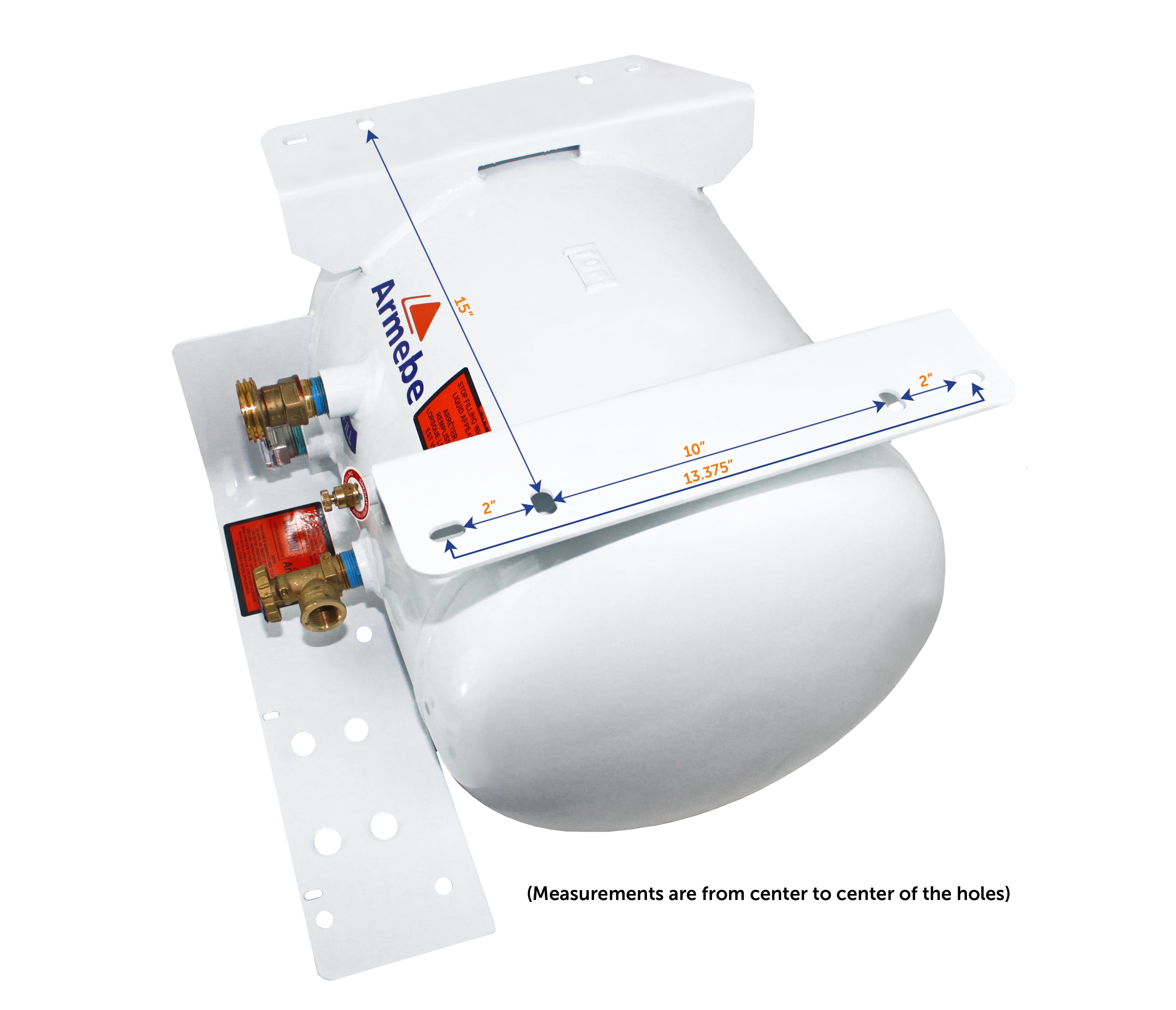 Flame King 11.9 Gallon Horizontal ASME Propane Tank for RV, Van or Trailer