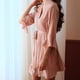 thumbnail image 4 of Lencería sexy de seda para mujer con mangas con volantes, ropa de dormir otoño-invierno, tallas S-L, 4 of 8