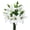5pcs white, variant on TETOU Artificial Tiger Lily Real Touch Fake Fall Flowers for Fall Thanksgiving Halloween Wedding Home Party Decor Plastic Lily Faux Flowers