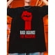thumbnail image 1 of Men'S Summer Casual Crew Neck T-Shirt, 100% Cotton Knit Fabric, Regular Fit, Slight Stretch, 220g/m², Rage Against the Machine Graphic Tee, Casual Sporty Tee, Summer Gifts, 1 of 8