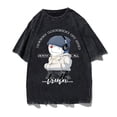 thumbnail image 2 of Camisetas Vintage sin mangas con estampado de gato de dibujos animados, camisetas Retro lavadas de manga corta, chaleco sin mangas de algodón puro, Tops de gran tamaño, 2 of 4
