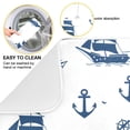 thumbnail image 2 of Ships and Anchors Dish Drying Mat 18x24 Absorbent Microfiber Draining Rack Pad for Kitchen Counter Sink, 2 of 8