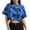 Blue, variant on T-Shirts Short Sleeve, Crew Neck Womens Tops Ladies Blouses T Shirts Tie Dy Womens Shirts Tie Dye, Graphic Tees Graphic Tees Crop Tops | Casual for Women Purple M