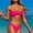 Pink, variant on Bikinis Set For Women High Waisted Swimsuit UPF50+ Quick Dry Tummy Control Beach Bathing Suit for Summer Vacation Pool Party