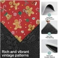 thumbnail image 3 of Red Christmas Gingerbread Man Pattern Kitchen Rugs Sets Of 3,Kitchen Runner Rugs Non Skid Washable,Decorative Kitchen Floor Mats for Kitchen,Sink,Laundry,17"x30"+ 17"x47" + 17"x59", 3 of 6