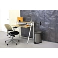 thumbnail image 2 of Pemberly Row Modern / Contemporary Writing Desk in Beech/White, 2 of 3