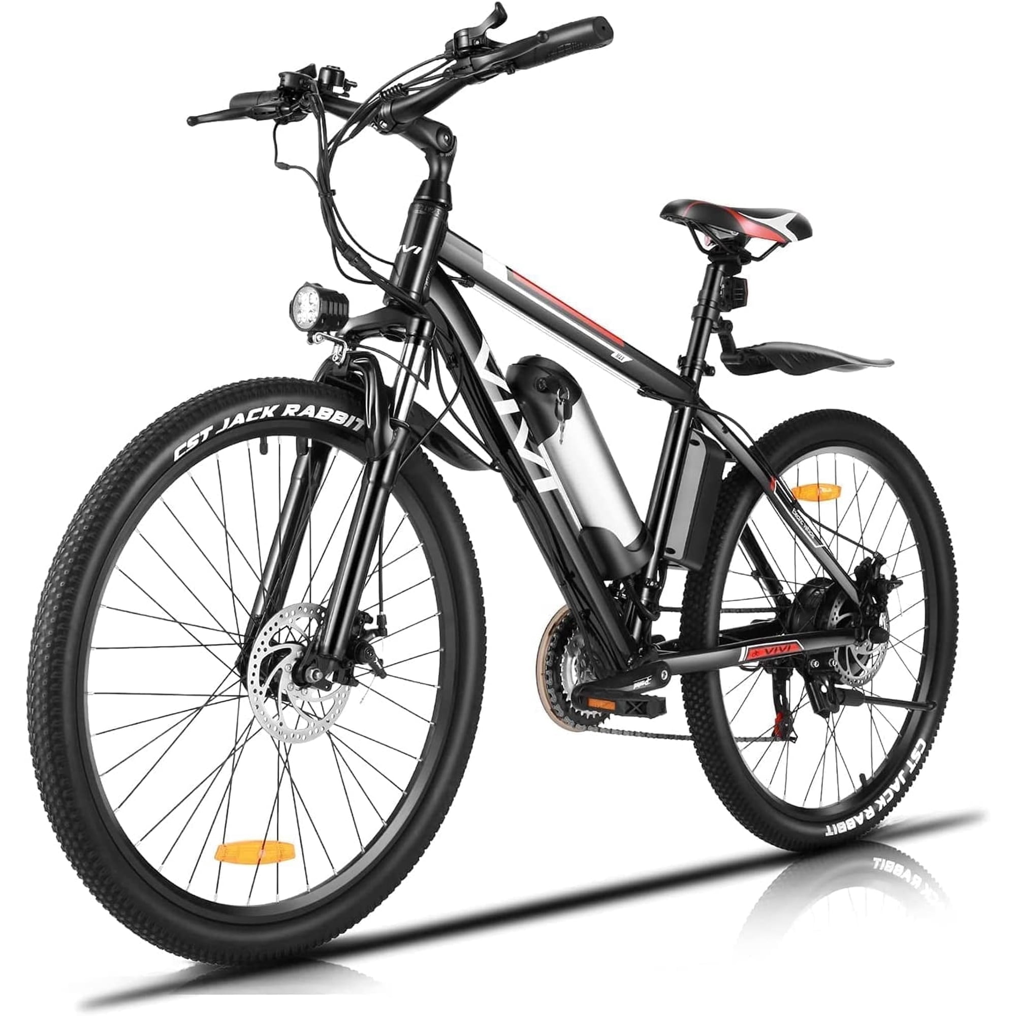 Vivi Electric Bike for Adults 26" Electric Mountain Bike 500W Cruise Control Electric Commuter Bike 21 Speed with Removable 48V Battery Up to 50 Miles