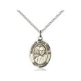 thumbnail image 1 of Sterling Silver St. John Paul II Pendant 3/4 x 1/2 inches with Sterling Silver Lite Curb Chain, 1 of 1