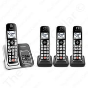 Panasonic Cordless Phone with Answering Machine, Link2Cell Bluetooth Home Phones, Voice Assistant and Advanced Call Blocking, Expandable System with 4 Handsets