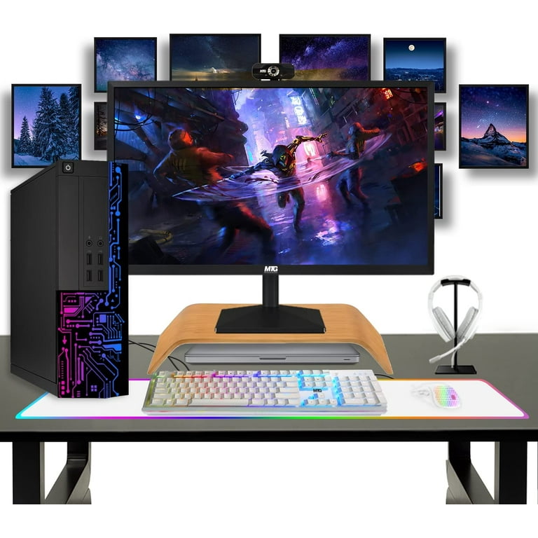 Pre-Owned Computer Desktop PC, Intel Core TechMagnet Siwa 3, 16GB RAM, 2TB HDD, 27 Inch 165Hz Gaming Monitor, Gaming Kit with Webcam, WiFi, 10 Pro (Refurbished) - Walmart.com