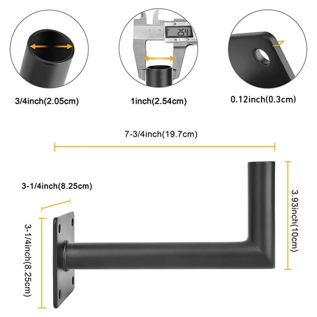 Support de Fixation de Toit en Acier pour Girouette Universelle Robuste w/ Quincaillerie