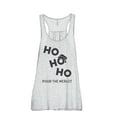 thumbnail image 1 of Ho Ho Ho Pour The Merlot Women's Fashion Sleeveless Flowy Racerback Workout Yoga Tank Top Sport Grey Medium, 1 of 3